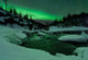 Aurora Borealis over Tennevik Wall Decal Design 3