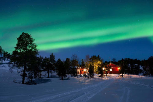 Aurora Borealis Tennevik Lake Wall Decal Design 2