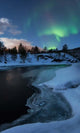 Aurora Borealis over Tennevik Wall Decal