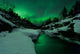 Aurora Borealis over Tennevik Wall Decal Design 1