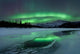 Reflected Aurora over Frozen Wall Decal Design 3