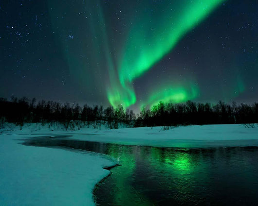 Reflected Aurora over Frozen Wall Decal Design 2