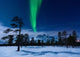 Moonlight and Aurora Borealis Wall Decal Design 1