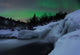 Wintery Waterfall and Aurora Wall Decal Design 4