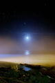 Moonset over Sea with Wall Decal