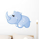 Cute Baby Blue Cartoon Wall Decal