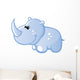 Cute Baby Blue Cartoon Wall Decal