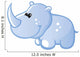 Cute Baby Blue Cartoon Wall Decal