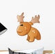 Cute Baby Brown Cartoon Wall Decal
