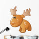 Cute Baby Brown Cartoon Wall Decal