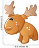 Cute Baby Brown Cartoon Wall Decal