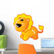 Cute Baby Orange and Yellow Lion Wall Decal