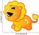 Cute Baby Orange and Yellow Lion Wall Decal