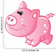 Cute Baby Pink Cartoon Wall Decal