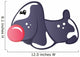 Cute Baby Whie and Black Cartoon Basset Hound Wall Decal