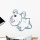 Cute Baby White Cartoon Wall Decal
