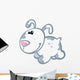 Cute Baby White Cartoon Wall Decal