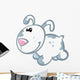 Cute Baby White Cartoon Wall Decal