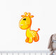 Cute Baby Yellow and Orange Cartoon Pony Wall Decal