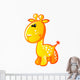 Cute Baby Yellow and Orange Cartoon Pony Wall Decal