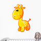 Cute Baby Yellow and Orange Cartoon Pony Wall Decal
