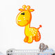 Cute Baby Yellow and Orange Cartoon Pony Wall Decal