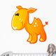 Cute Baby Yellow and Tan Cartoon Camel Wall Decal