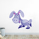 Cute Grey Cartoon Donkey Wall Decal