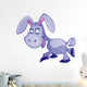 Cute Grey Cartoon Donkey Wall Decal