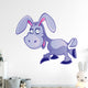 Cute Grey Cartoon Donkey Wall Decal