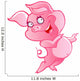 Cute Pink Cartoon Pig Wall Decal
