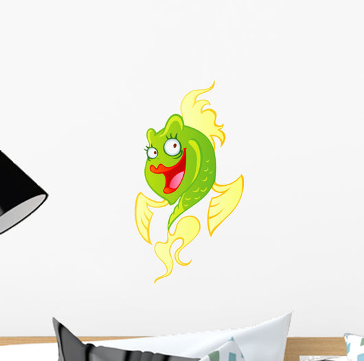 Cute Yellow and Green Wall Decal