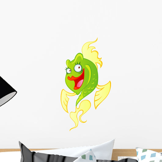 Cute Yellow and Green Wall Decal