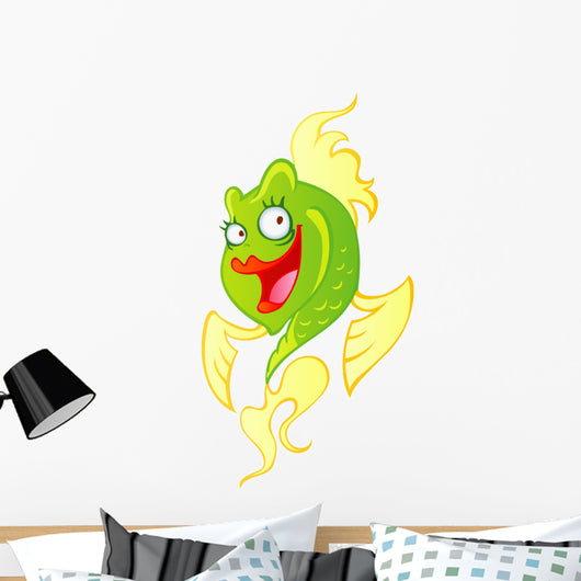 Cute Yellow and Green Wall Decal