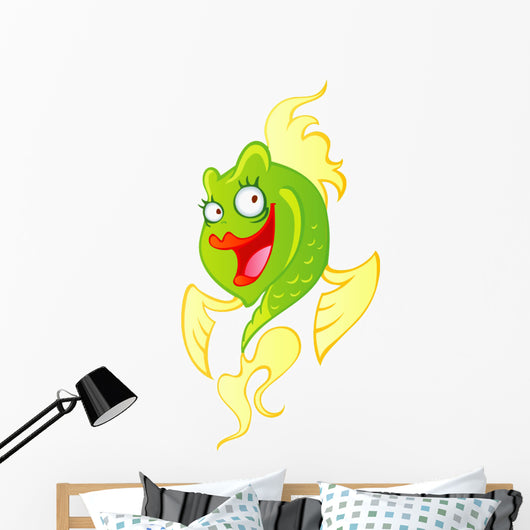 Cute Yellow and Green Wall Decal