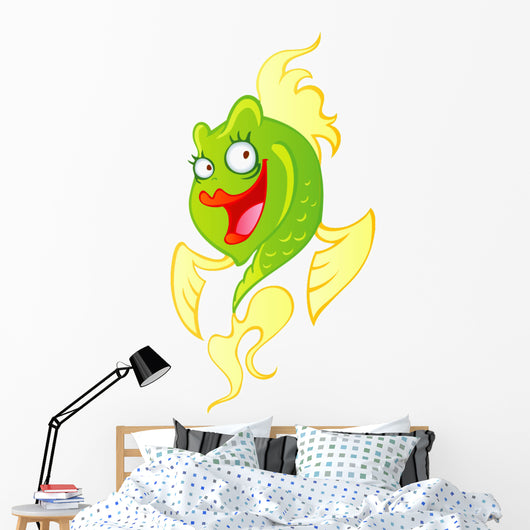 Cute Yellow and Green Wall Decal