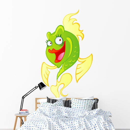 Cute Yellow and Green Wall Decal