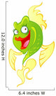 Cute Yellow and Green Wall Decal