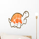 White Turtle with Pink Wall Decal