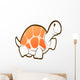White Turtle with Pink Wall Decal