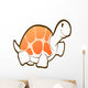 White Turtle with Pink Wall Decal