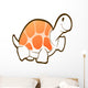 White Turtle with Pink Wall Decal