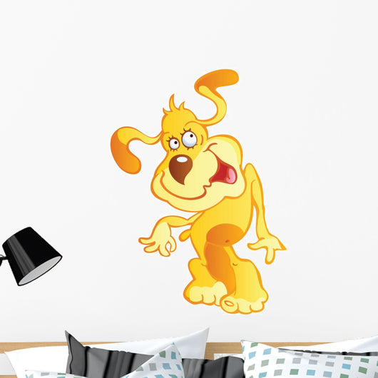 Orange and Yellow Crazy Wall Decal