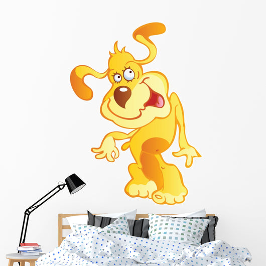 Orange and Yellow Crazy Wall Decal
