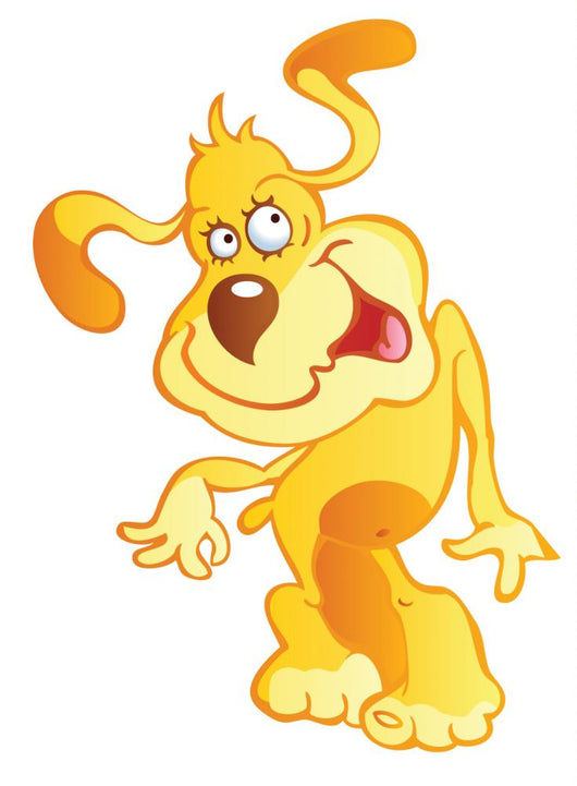 Orange and Yellow Crazy Wall Decal