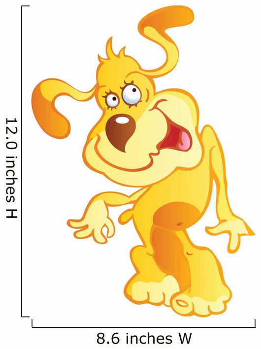 Orange and Yellow Crazy Wall Decal