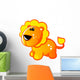 Orange Lion with Yellow Wall Decal