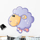 Bluish Grey Sheep with Wall Decal