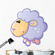 Bluish Grey Sheep with Wall Decal