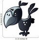 Black Bird with Blue Wall Decal